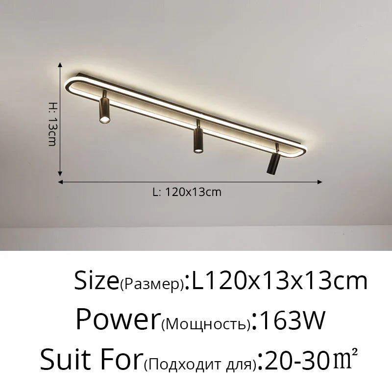 Plafonnier Acrylique LED à spots Solange Élan - Une Présence Décorative Affirmée