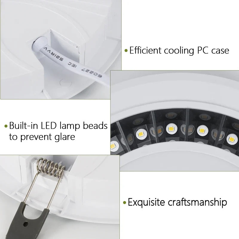 Spot led encastrable dimmable pour éclairage intérieur polyvalent Léonie Rive - Un Accent Raffiné au Quotidien
