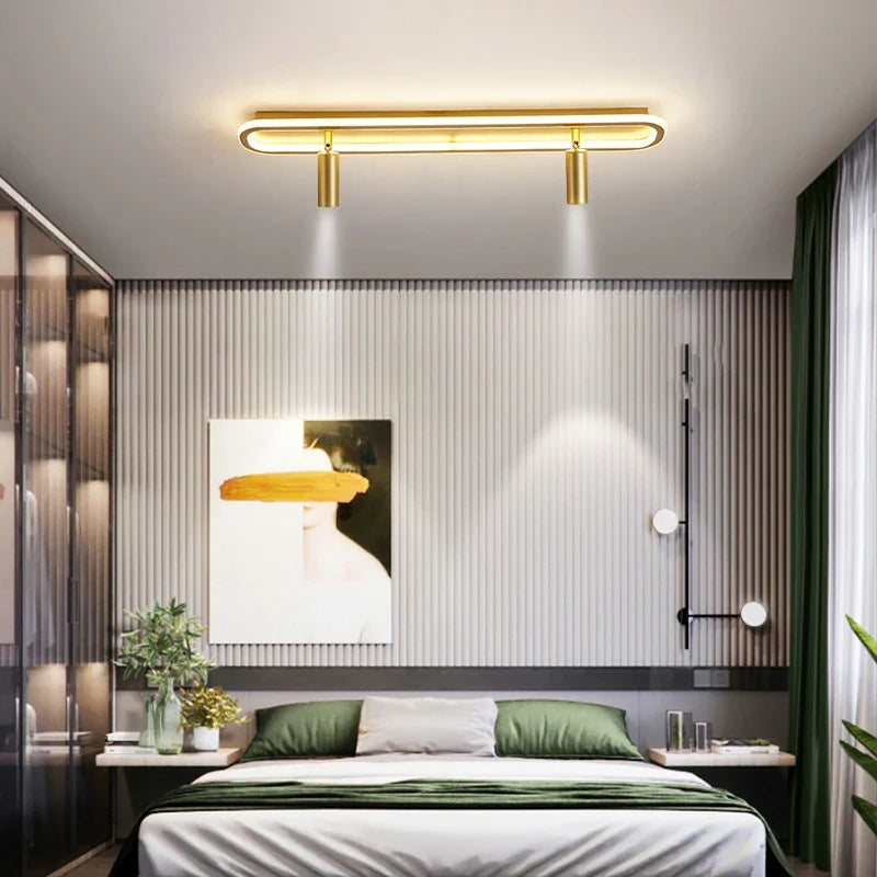 Spot éclairage led intérieur déco minimaliste moderne pour lustre Albane Silhouette - Lignes Épurées & Atmosphère Sereine