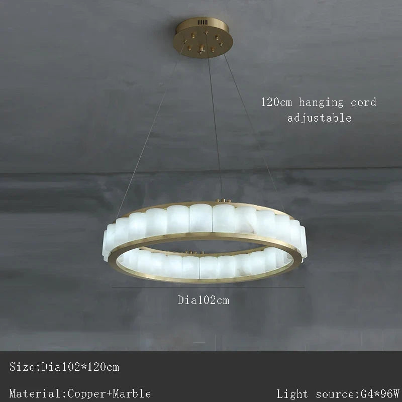 Lustre — En marbre naturel espagnol de grand luxe pour hôtel