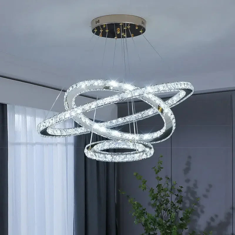 Lustre — En cristal winfordo pour hall d'exposition
