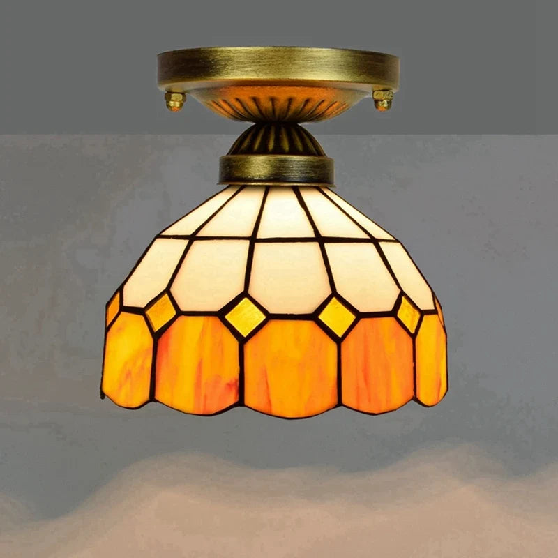 Plafonnier moderne en éclairage led nordique pour balcon et allée Hélène Cantate en Verre - Reflets Délicats & Élégance Visuelle