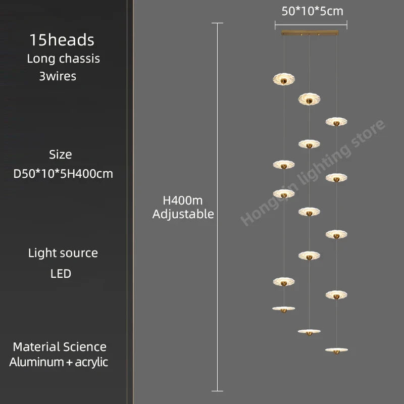 Lustre — Moderne à LED pour éclairage intérieur élégant