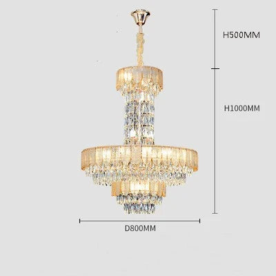 Lustre — En cristal de luxe pour hôtel et villa