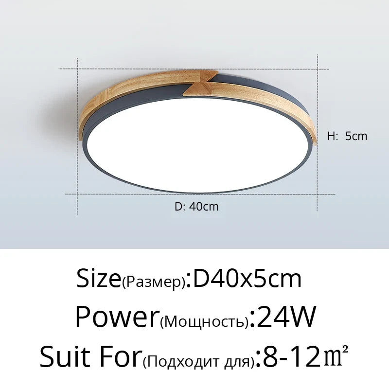 Plafonnier — LED ultra-mince design nordique décoratif encastré