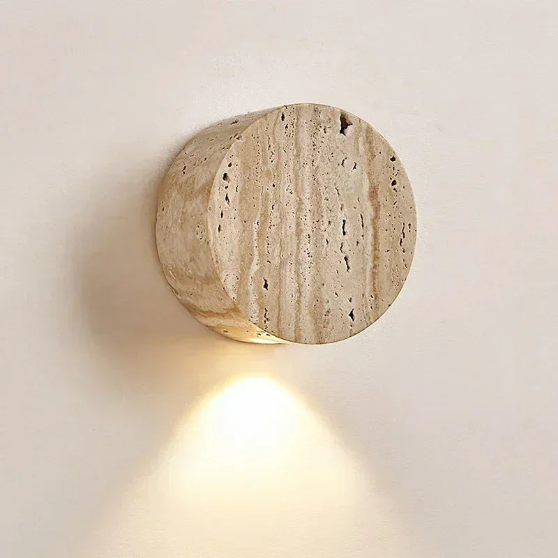 Applique murale japonaise wabi sabi en pierre naturelle pour intérieur moderne Marianne Estampe - Présence Moderne & Harmonie Intérieure