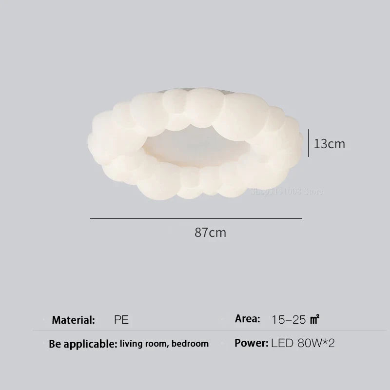 Lustre — Nuage moderne LED design anneau nordique éclairage lustre