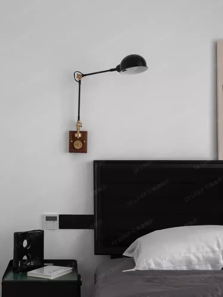 Applique murale moderne à bras long luminaire décoratif d'intérieur Nine Florilège en Bois - Chaleur du Bois & Atmosphère Accueillante