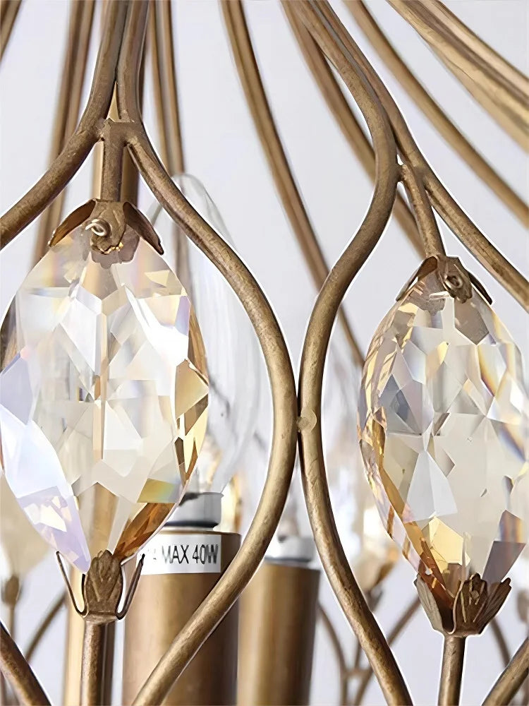 Suspension — Rétro français en cristal style vintage suspension