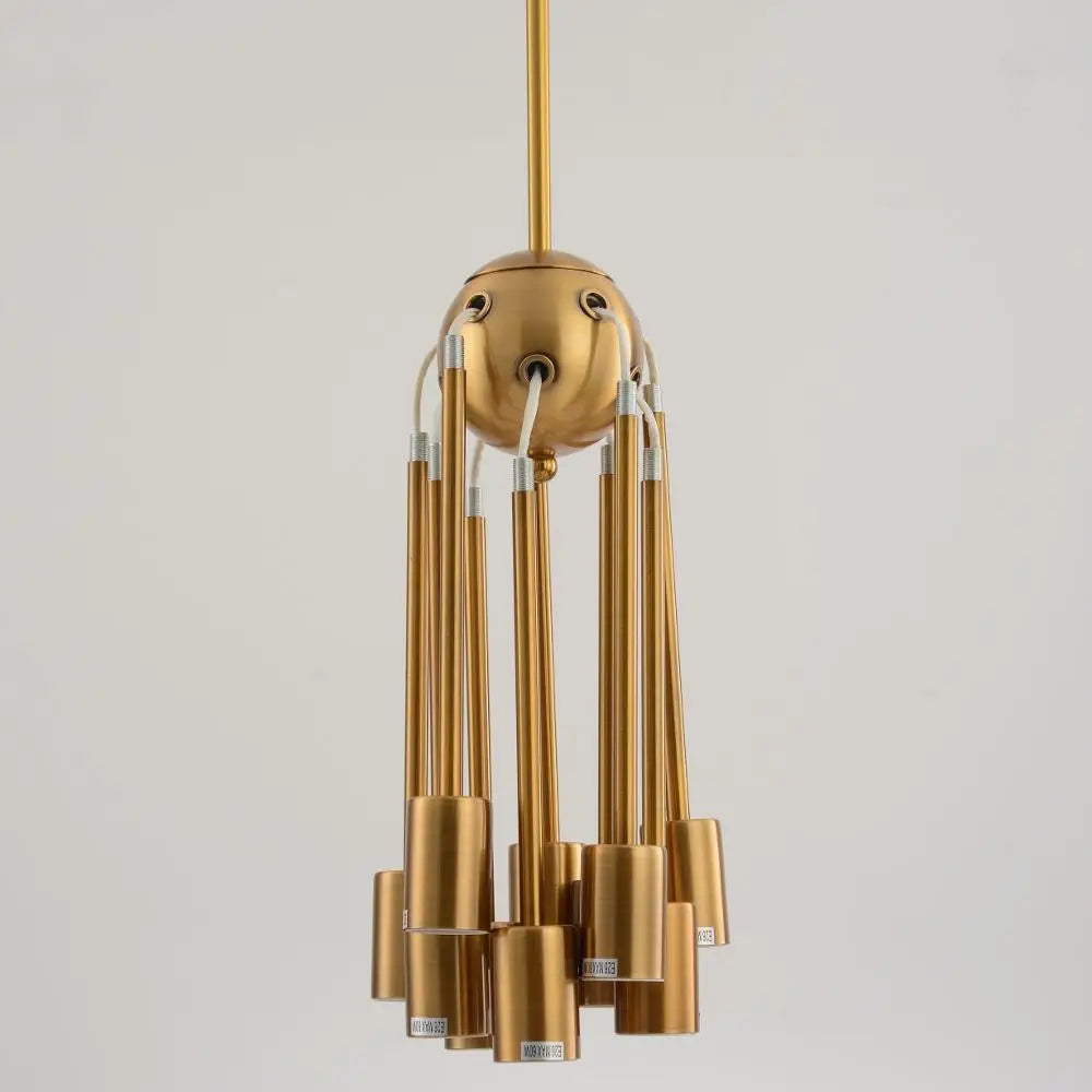 Lustre — Moderne industriel en laiton pour éclairage design