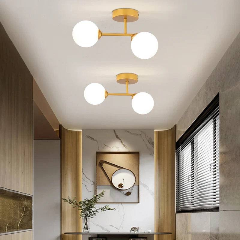 Plafonnier — LED plafonnier décor intérieur chambre salon couloir boule nordique