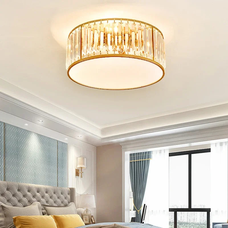 Plafonnier led en cristal décoration intérieure moderne pour votre espace Eugène Poème - Jeux de Reflets & Présence Raffinée
