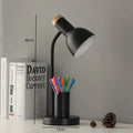 lampe de bureau créative nordique avec porte-stylo led décoratif