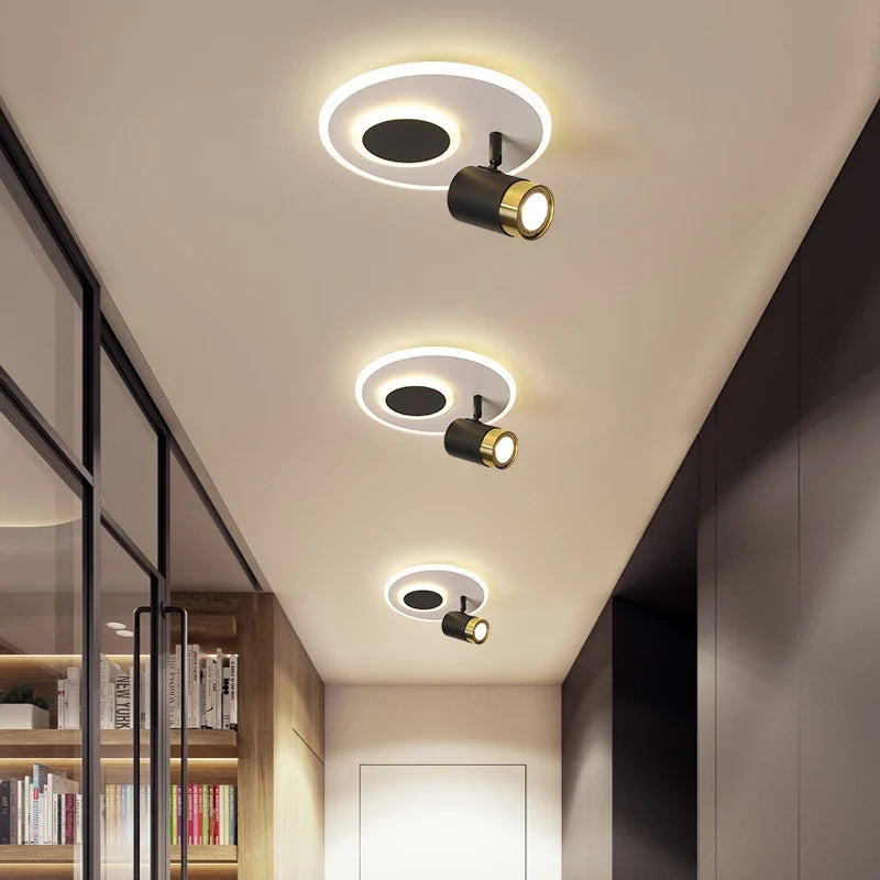 Spot led monté en surface pour allée et porche Pia Orée en Aluminium - Lignes Dessinées & Décor Raffiné