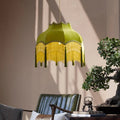 Plafonnier led suspendu rétro avec pampilles pour intérieur élégant Lionel Voile - Esprit Rétro & Atmosphère Accueillante