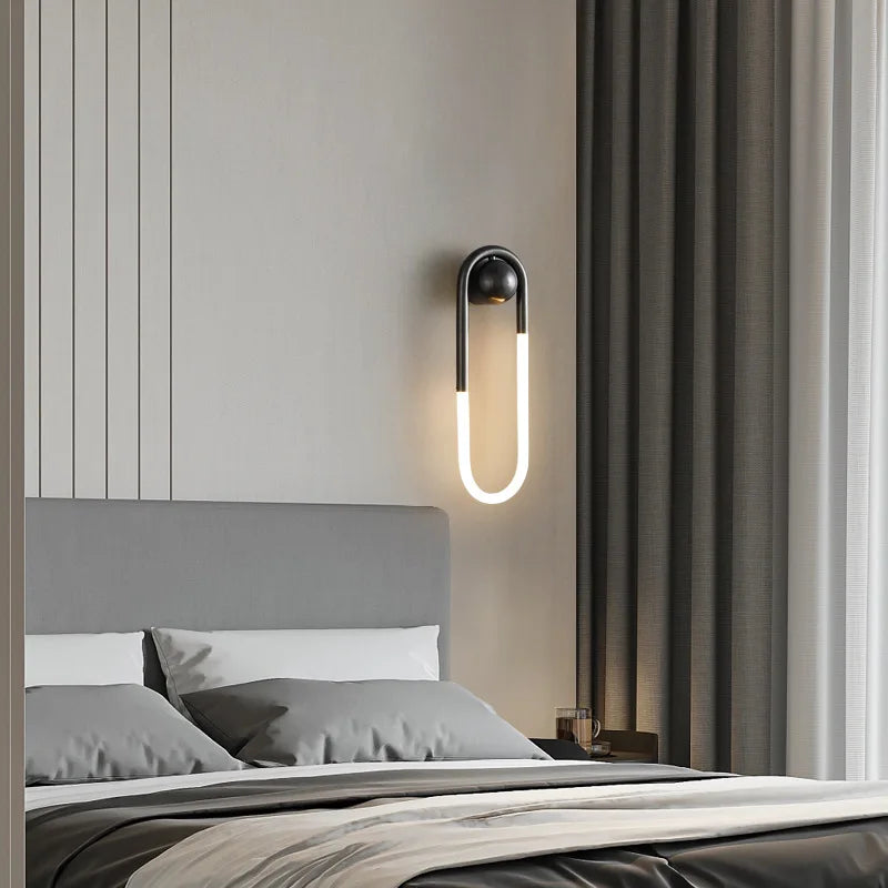 Applique murale — LED moderne forme ellipse pour décoration intérieure