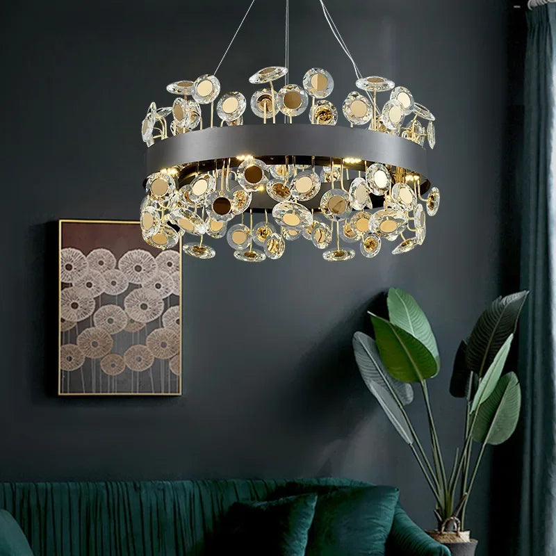 Lustre — En cristal design italien pour décoration intérieure élégante