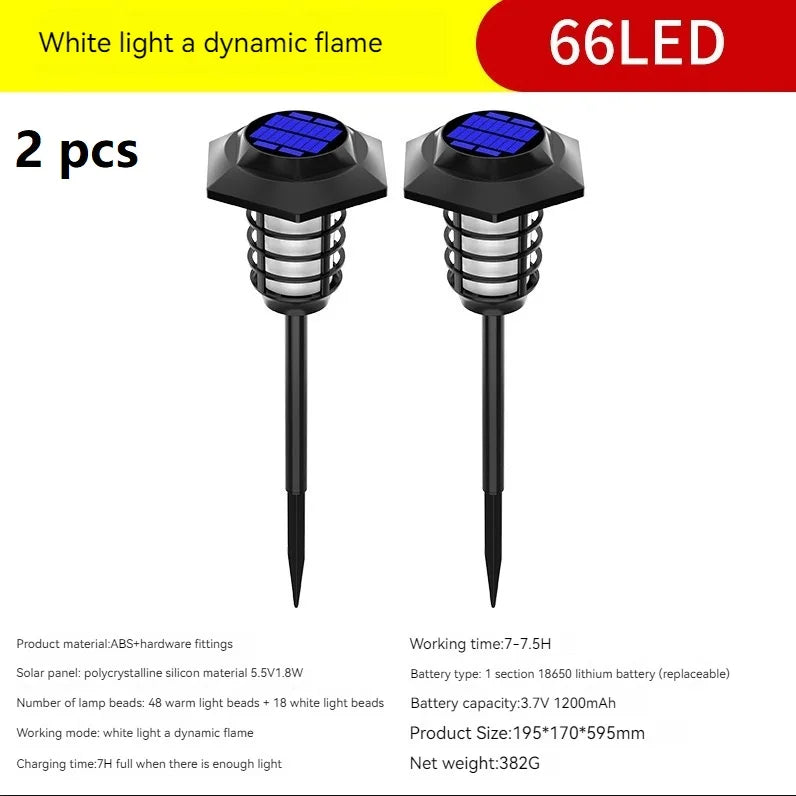 lampe solaire à led pour décoration extérieure de jardin