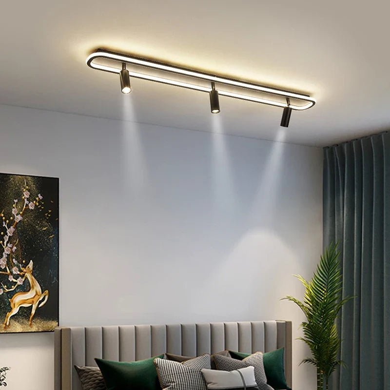 Plafonnier Acrylique LED à spots Solange Élan - Une Présence Décorative Affirmée
