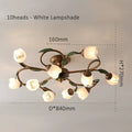 Plafonnier — LED blanc fleur campagne française déco intérieur Villa salon couloir style américain
