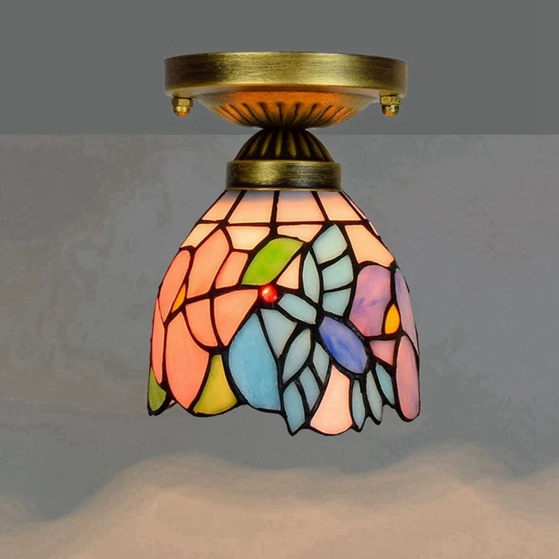 Plafonnier moderne en éclairage led nordique pour balcon et allée Hélène Cantate en Verre - Reflets Délicats & Élégance Visuelle