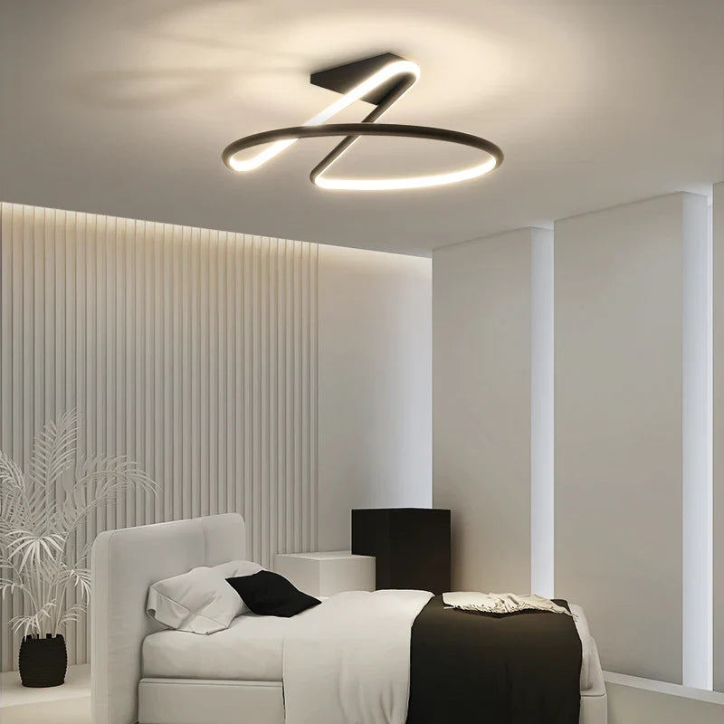 Plafonnier — TONDI moderne minimaliste LED lustre pour couloir allée chambre salon plafonnier luminaires