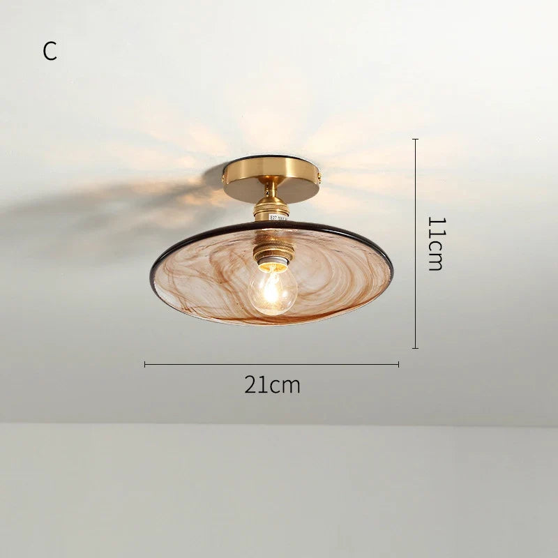 Plafonnier — LED en verre design nordique industriel décoratif