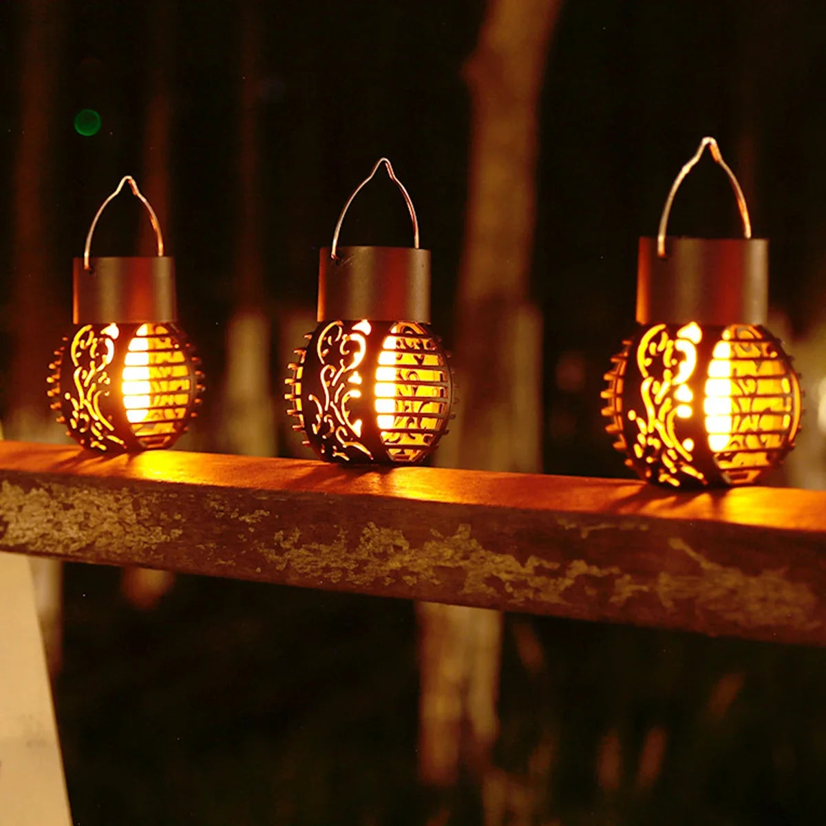lampe à poser solaire vintage pour jardin extérieur décoratif