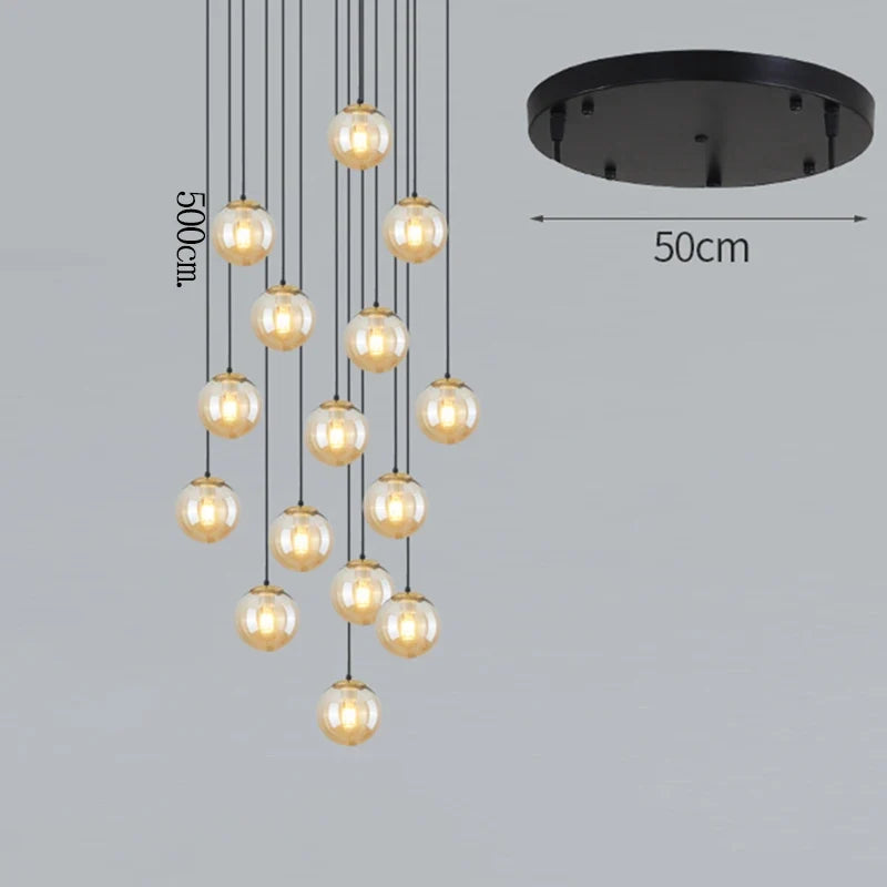 Plafonnier — Nordique décor à la maison salle à manger suspension lumières éclairage intérieur plafonnier suspension lustre lampes pour salon