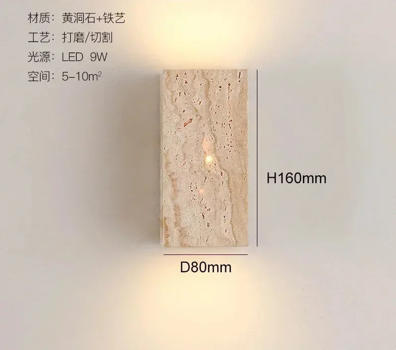 Applique murale en pierre pour jardin et cour décorative Manon Arpège - Un Accent Lumineux pour Vos Extérieurs