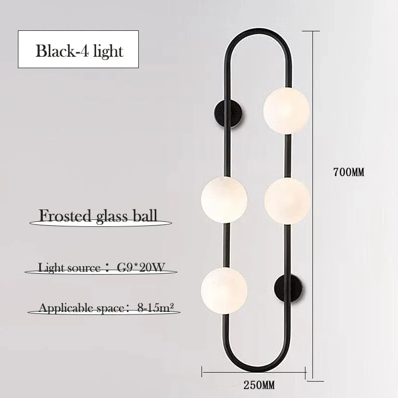 Applique murale led en verre blanc laiteux pour décoration intérieure Cléa Essor - Une Présence Décorative Affirmée