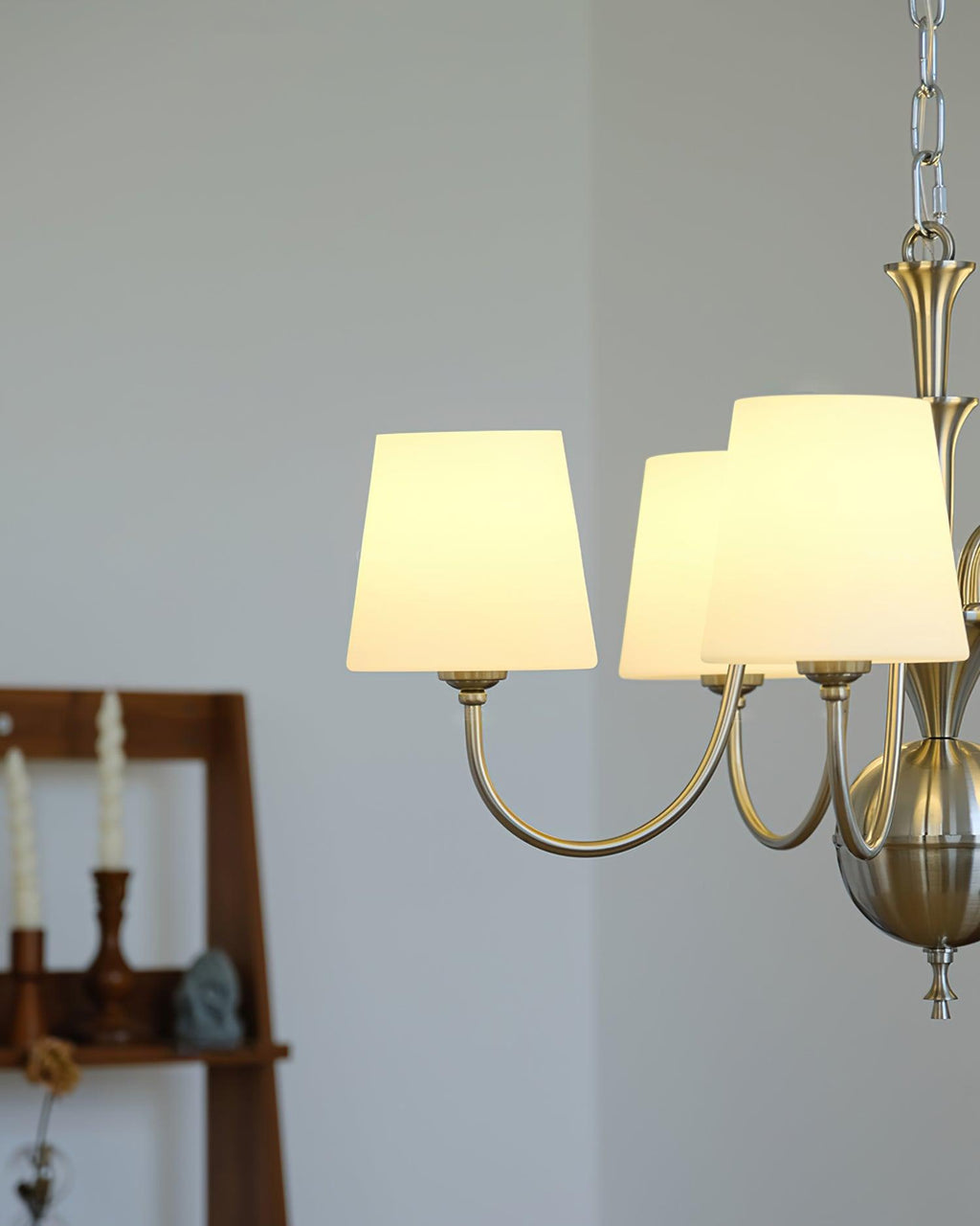 Olmiris Chandelier Nickel Élégant - Neutralighting