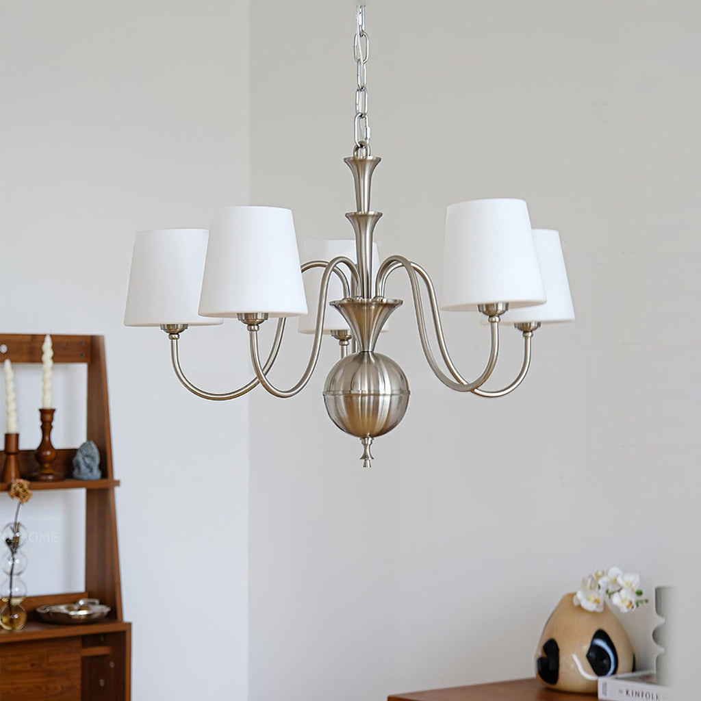 Olmiris Chandelier Nickel Élégant - Neutralighting