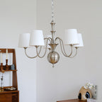 Olmiris Chandelier Nickel Élégant - Neutralighting