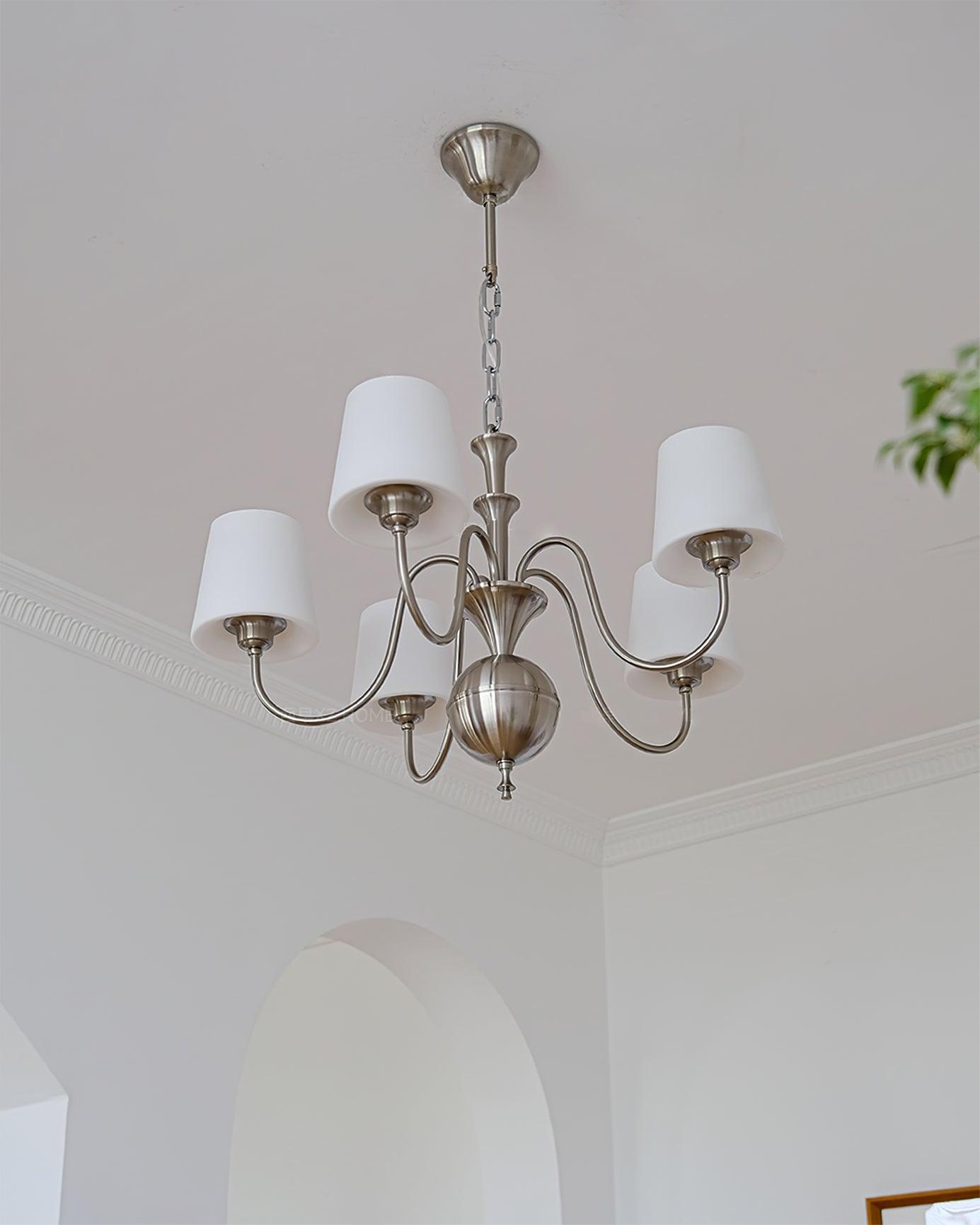 Olmiris Chandelier Nickel Élégant - Neutralighting