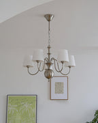 Olmiris Chandelier Nickel Élégant - Neutralighting