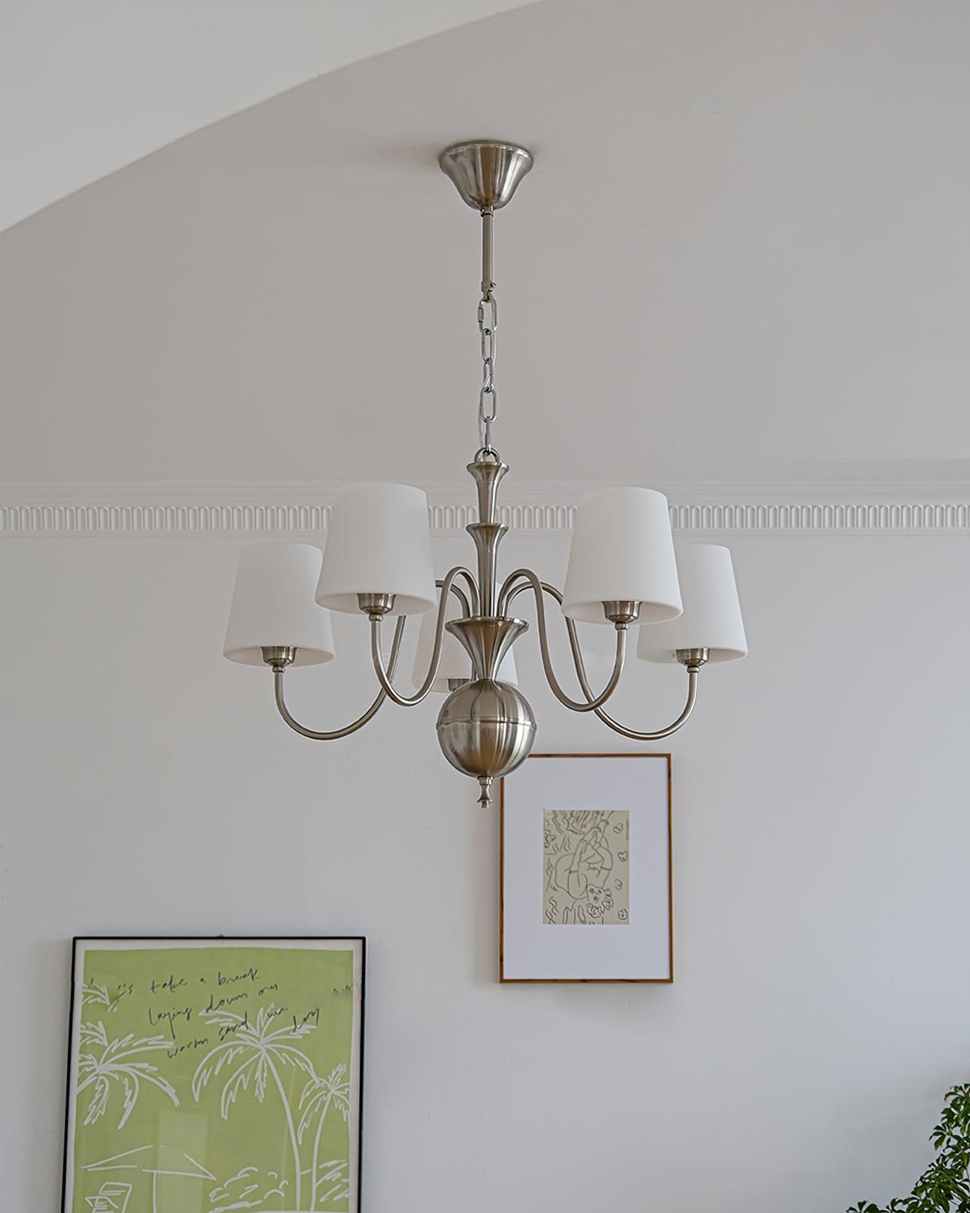 Olmiris Chandelier Nickel Élégant - Neutralighting