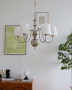 Olmiris Chandelier Nickel Élégant - Neutralighting