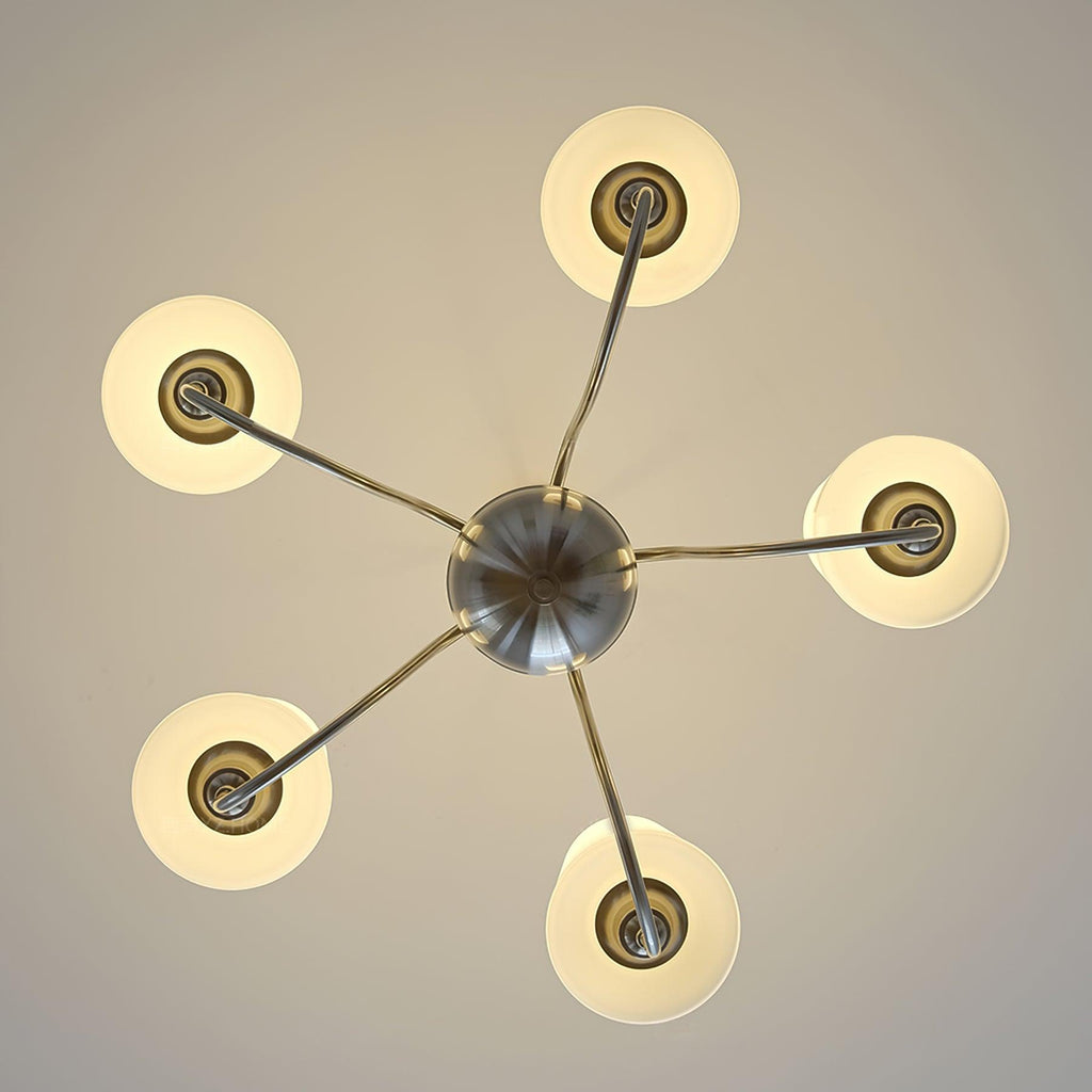 Olmiris Chandelier Nickel Élégant - Neutralighting