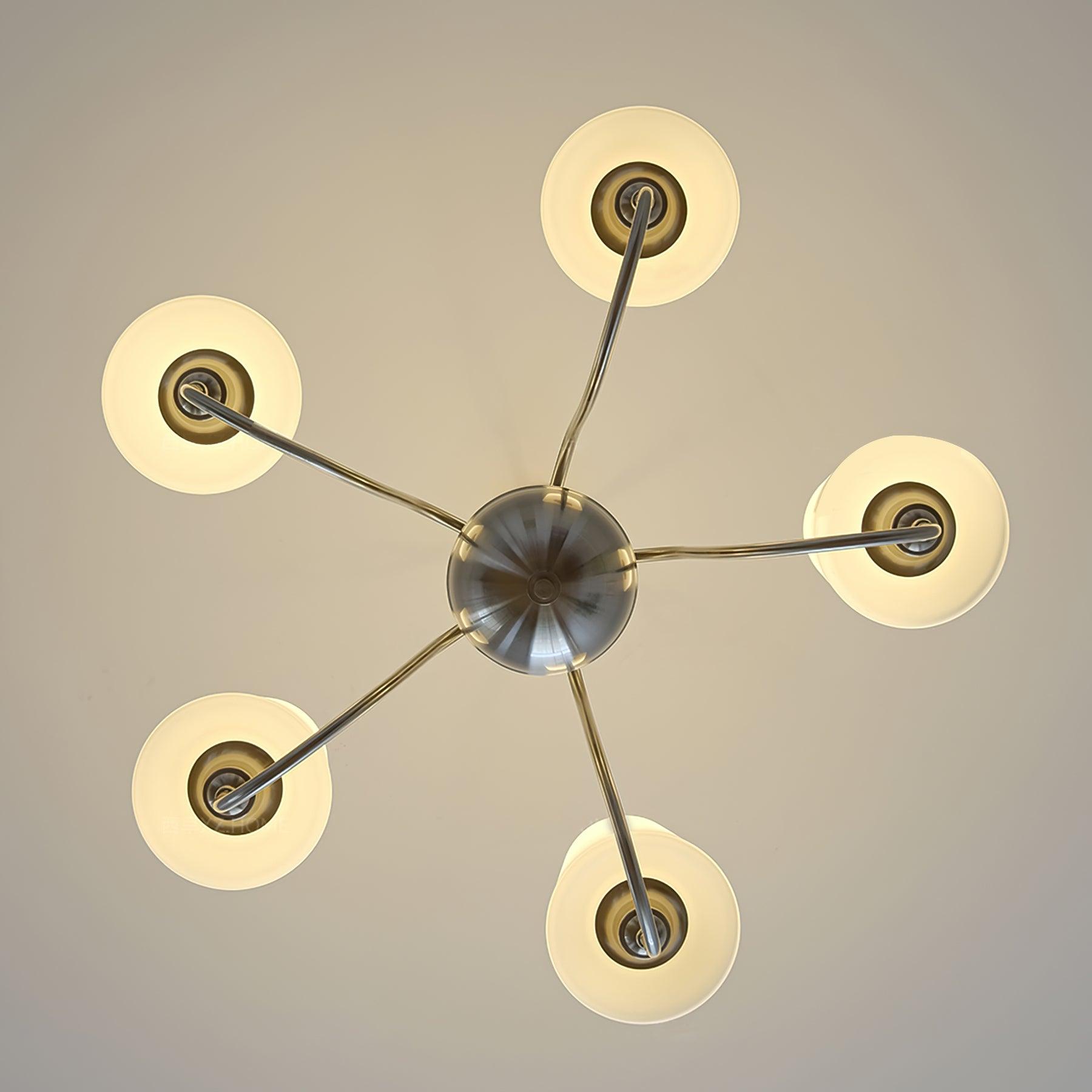 Olmiris Chandelier Nickel Élégant - Neutralighting