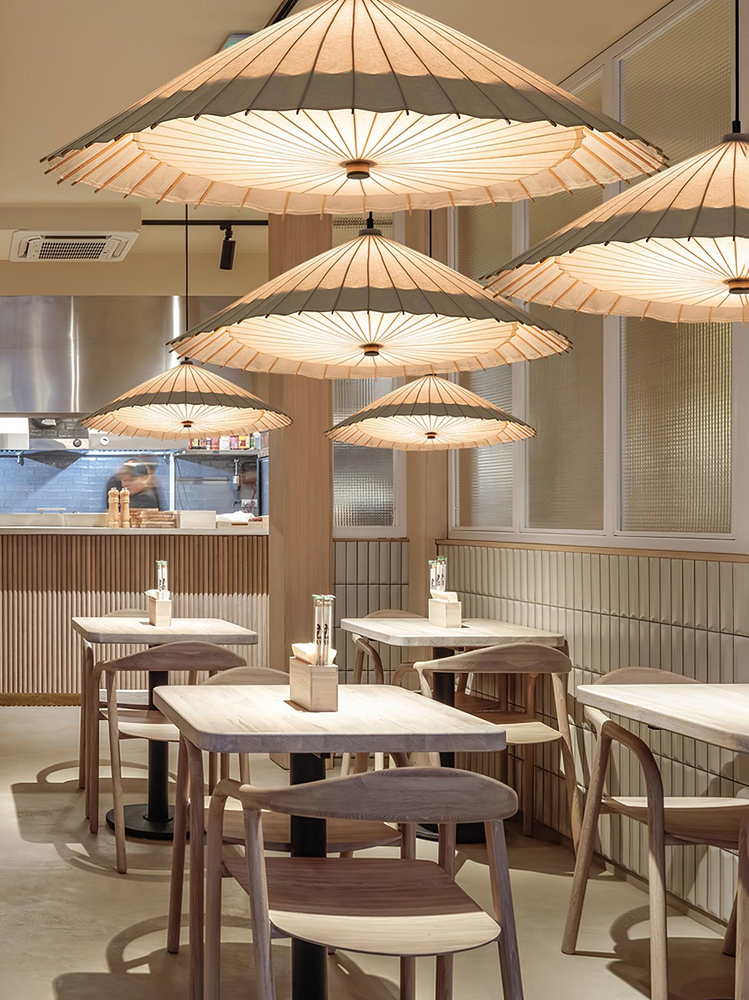 Solara Suspension Parapluie en Papier Plissé Salle à Manger - Neutralighting