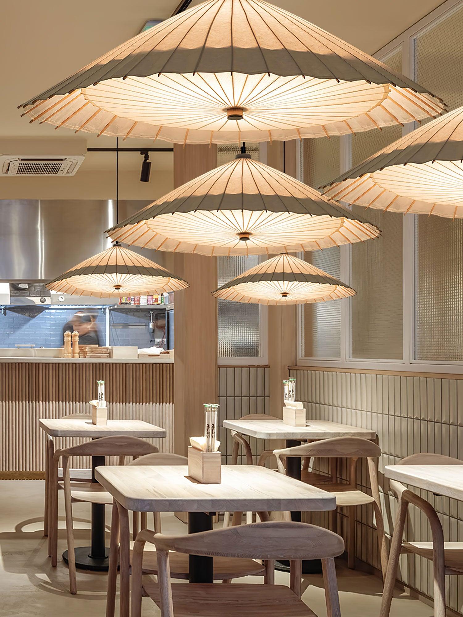 Solara Suspension Parapluie en Papier Plissé Salle à Manger - Neutralighting