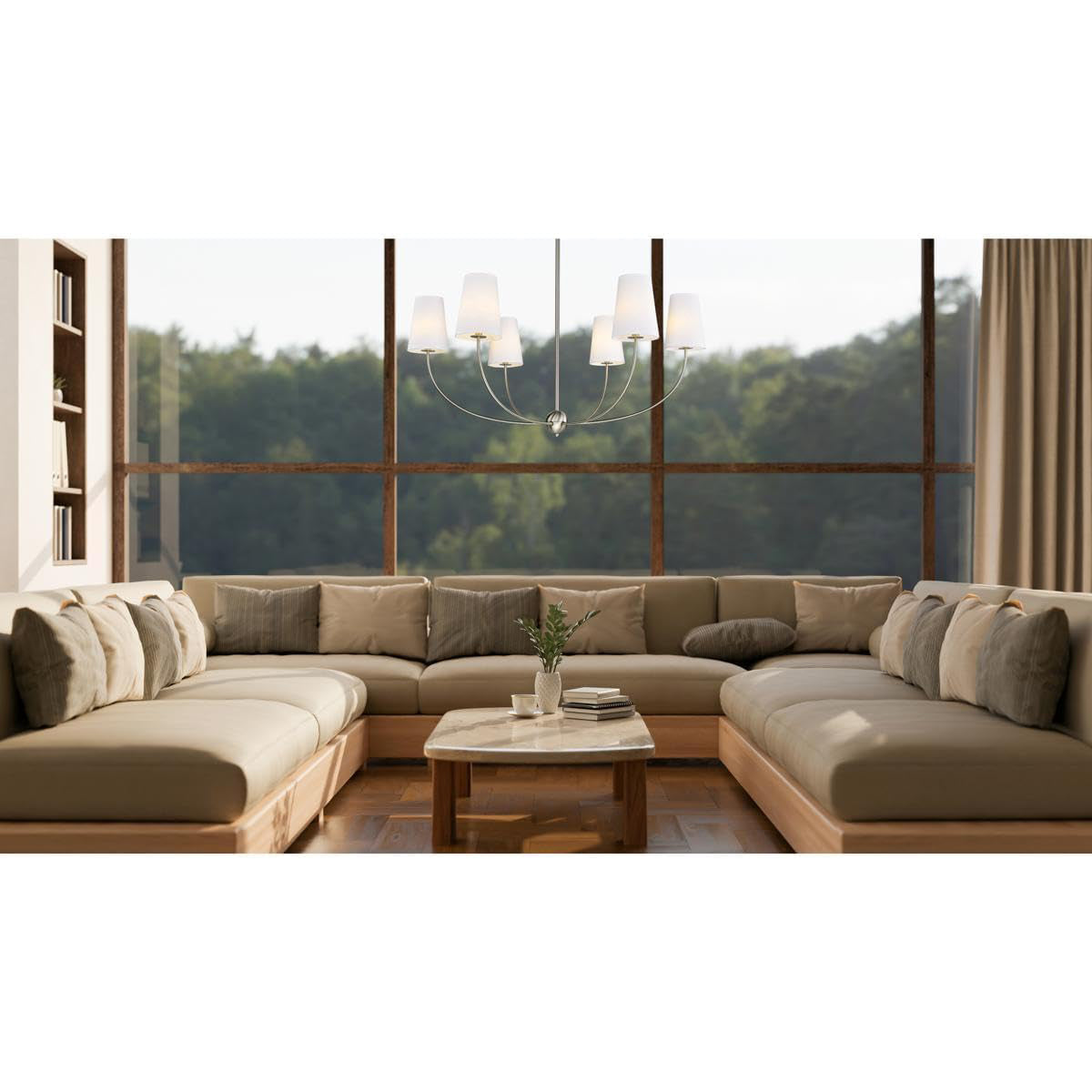 Vetheisra Lustre en Laiton et Tissu Style Industriel Vintage - Neutralighting