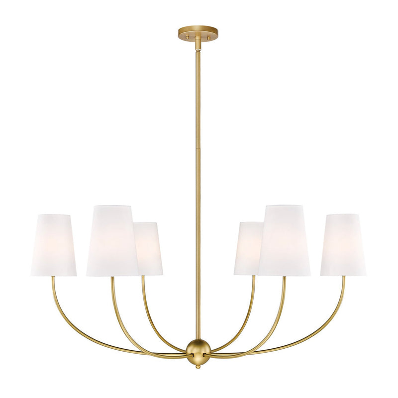 Vetheisra Lustre en Laiton et Tissu Style Industriel Vintage - Neutralighting