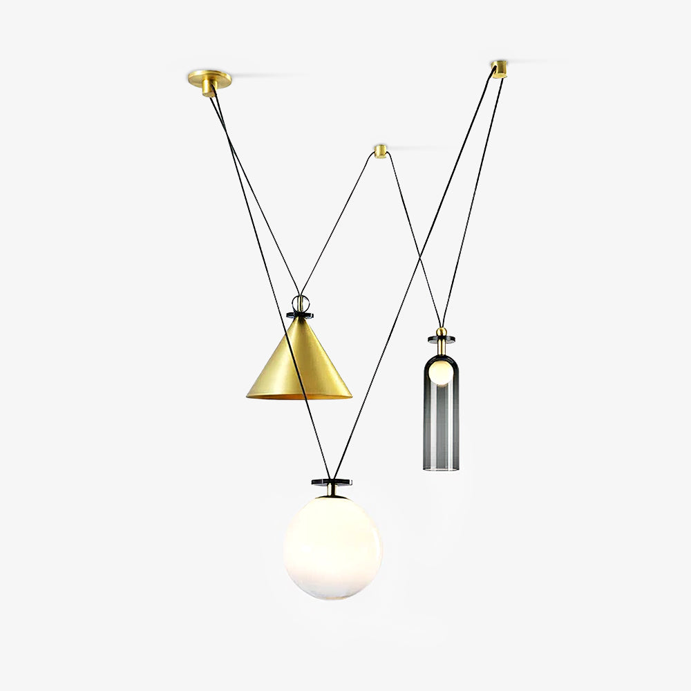 Lustra Chandelier en Forme Géométrique Art - Neutralighting