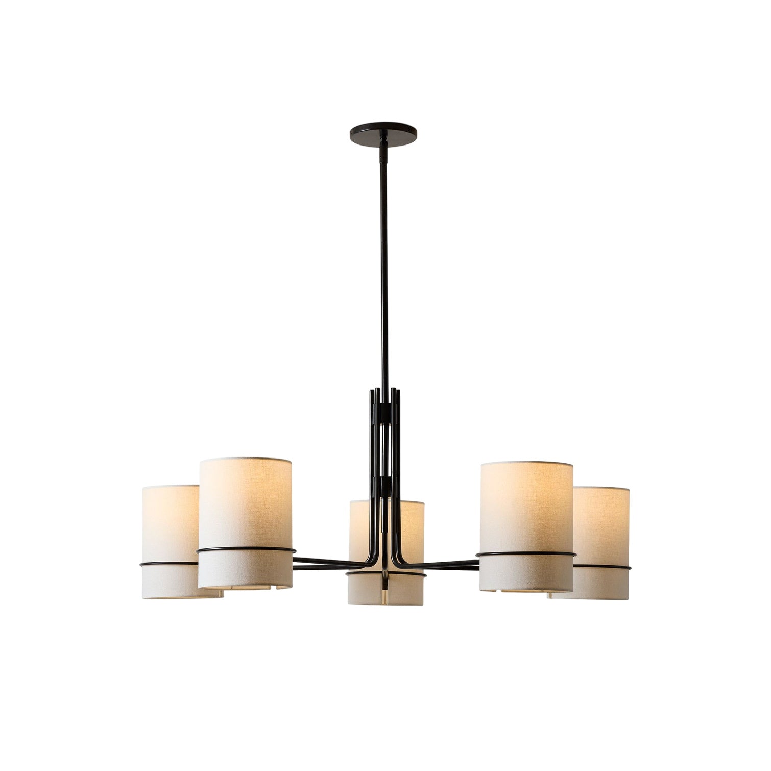 Eurvinel Lustre En Laiton Et Tissu Art Nordique Premium - Neutralighting