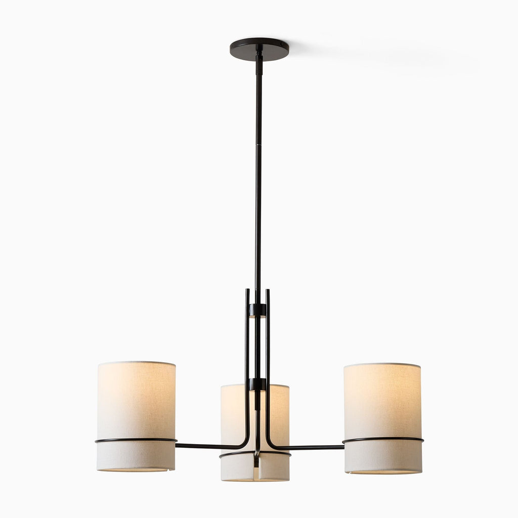 Eurvinel Lustre En Laiton Et Tissu Art Nordique Premium - Neutralighting