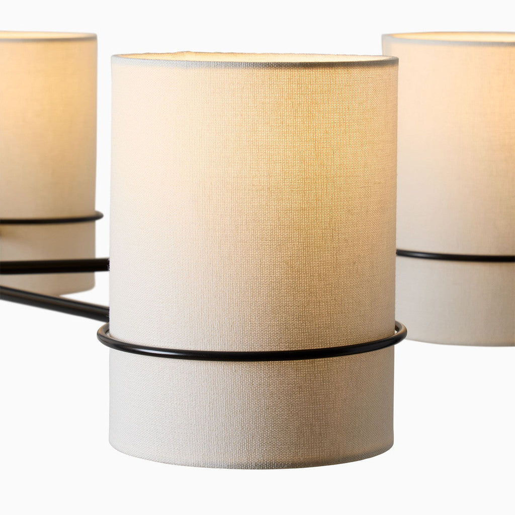 Eurvinel Lustre En Laiton Et Tissu Art Nordique Premium - Neutralighting