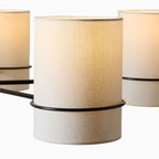 Eurvinel Lustre En Laiton Et Tissu Art Nordique Premium - Neutralighting