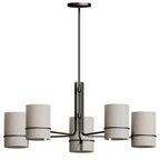 Eurvinel Lustre En Laiton Et Tissu Art Nordique Premium - Neutralighting